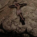Fr Roy's crucifix that we carried as we prayed the Stations of The Cross through the streets of Jerusalem