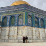 Rabbi Gadi and Father Roy at the Dome of the Rock on the Temple Mount in Jerusalem