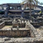 The Church built in the 1990s above the house of Saint Peter in Capernaum
