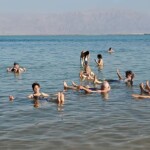 Floating in the Dead Sea
