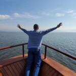 "I am the King of the World" on the Sea of Galilea